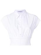 Alexander Wang Cropped Shirt With Waistband - White