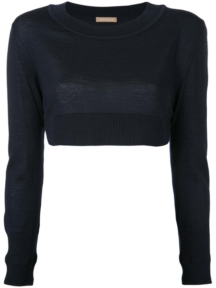 Nehera Cropped Jumper - Blue