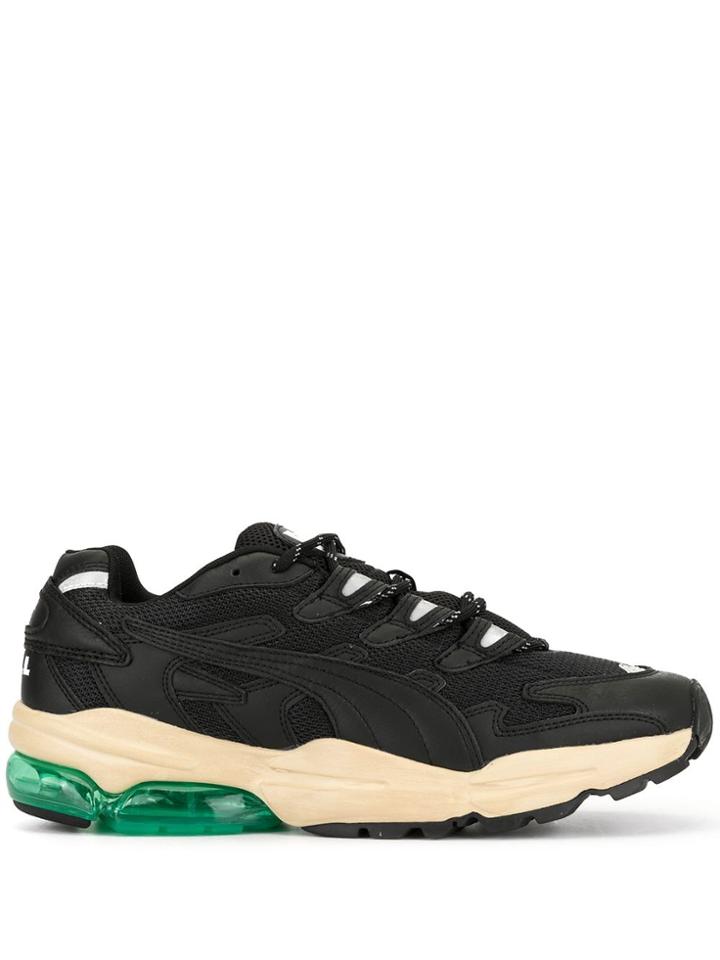 Puma Mesh Panel Sneakers - Black
