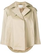 L'autre Chose Short Flared Trench - Nude & Neutrals