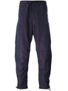 Stone Island Shadow Project - Wrinkled Tapered Trousers - Men - Cotton/polyester - 46, Pink/purple, Cotton/polyester