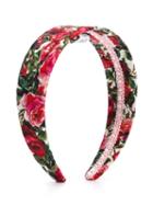 Dolce & Gabbana Kids Rose (pink) Print Headband, Girl's