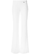 Versace Collection - Wide Leg Trousers - Women - Polyester/viscose - 44, White, Polyester/viscose