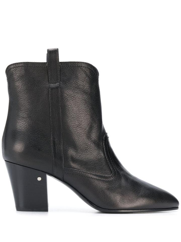 Laurence Dacade Cowboy Style Ankle Boots - Black
