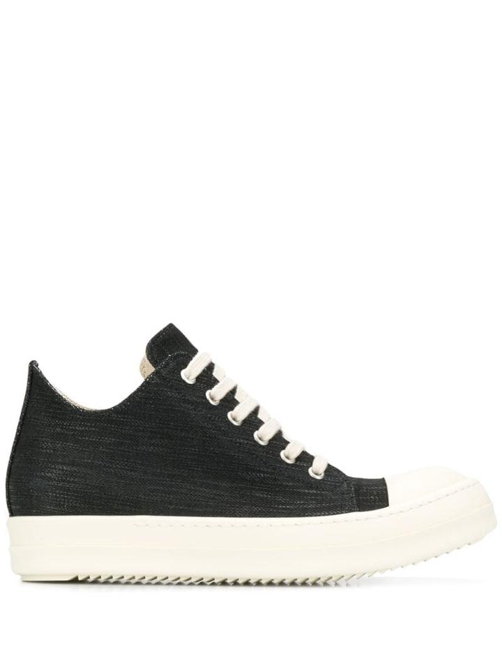 Rick Owens Drkshdw Denim Effect Trainers - Black