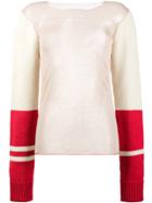 Calvin Klein 205w39nyc Varsity Sleeve Stocking Top - Multicolour