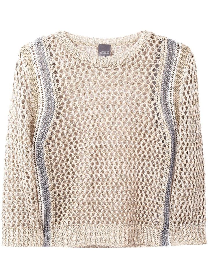 Lorena Antoniazzi Open Knit Jumper - Neutrals