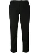 Joseph Cropped Trousers, Size: 42, Black, Cotton/spandex/elastane/polyamide