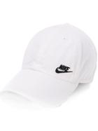 Nike Logo Embroidered Baseball Cap - White
