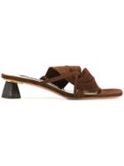 Jacquemus Knotted Sandals - Brown