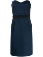 Lanvin Pre-owned 1990s Denim Mini Dress - Blue