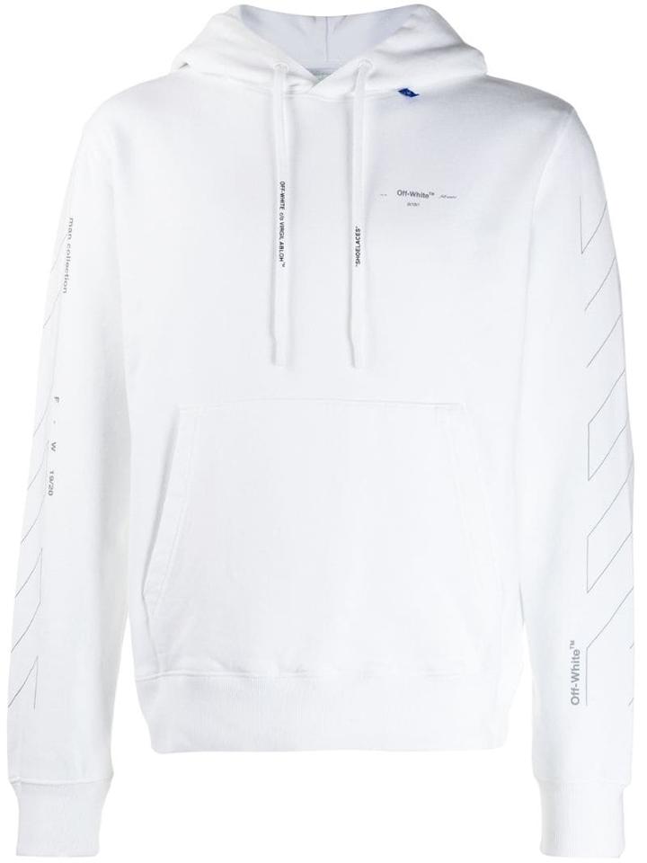 Off-white Diagonal Printed Hoodie