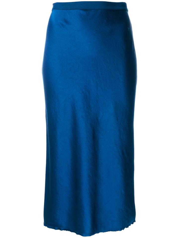 T By Alexander Wang Straight Skirt - Blue
