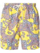 Mc2 Saint Barth Printed Swimming Shorts - Yellow