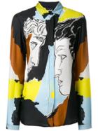 Just Cavalli Colour-block Fitted Blouse - Black
