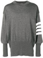 Thom Browne 4-bar Oversized Wool Pullover - Grey