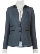 Veronica Beard Peaked Lapel Blazer - Blue