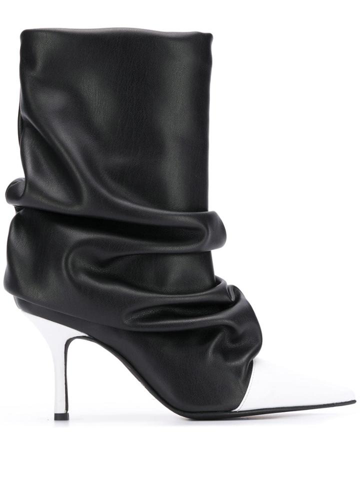 Marc Ellis Marc Ellis Ma82small Nero/bianco Leather/fur/exotic