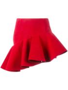 Jacquemus Asymmetric Mini Skirt, Women's, Size: 40, Red, Polyester