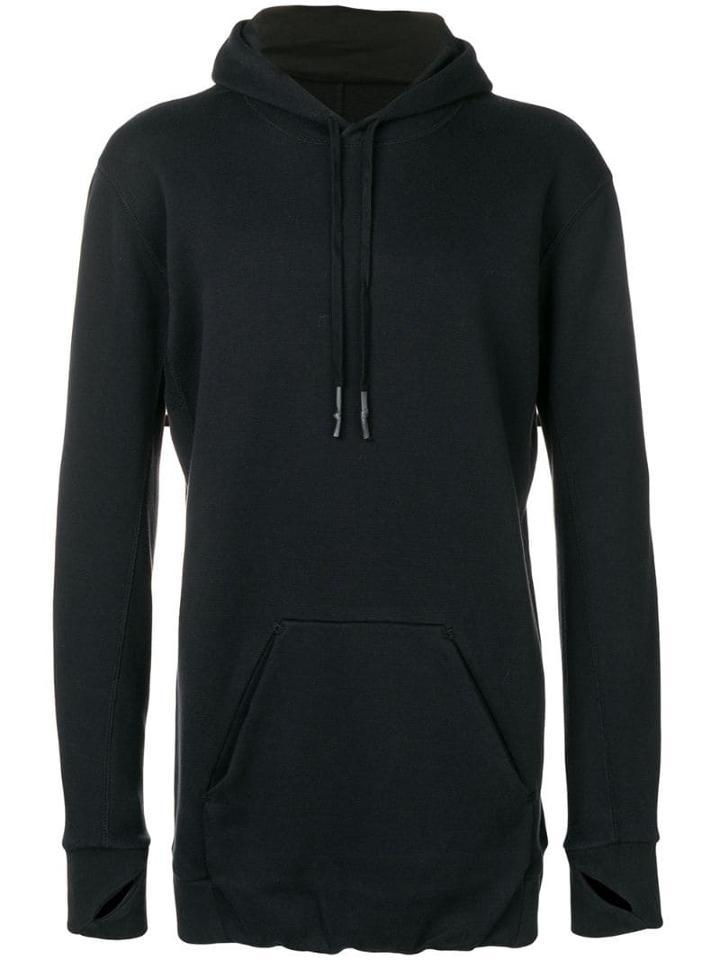 11 By Boris Bidjan Saberi Hype Back Print Hoodie - Black