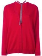 Brunello Cucinelli One Button Cardigan, Women's, Size: Large, Red, Silk/cashmere/virgin Wool