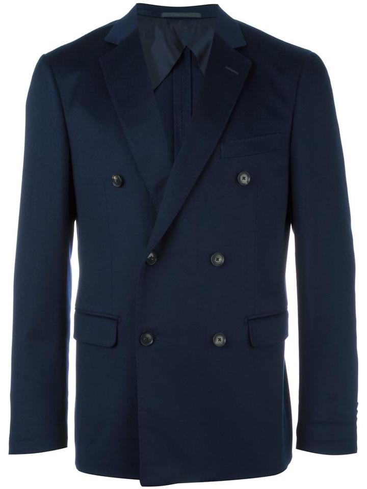 Pal Zileri Double Breasted Blazer, Men's, Size: 50, Blue, Cashmere/cupro