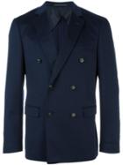 Pal Zileri Double Breasted Blazer, Men's, Size: 50, Blue, Cashmere/cupro