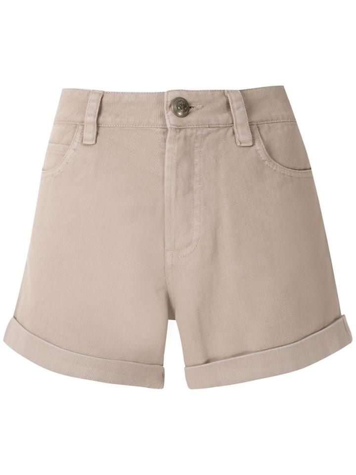 Andrea Bogosian Portland Crystal Embellished Shorts - Neutrals