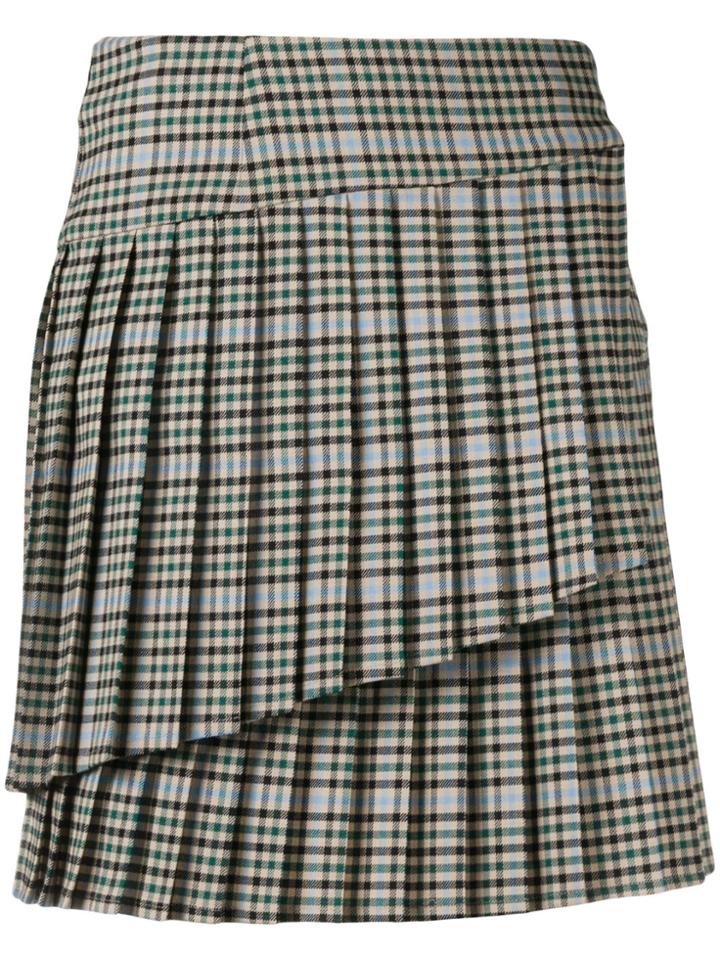P.a.r.o.s.h. Asymmetric Mini Skirt - Nude & Neutrals