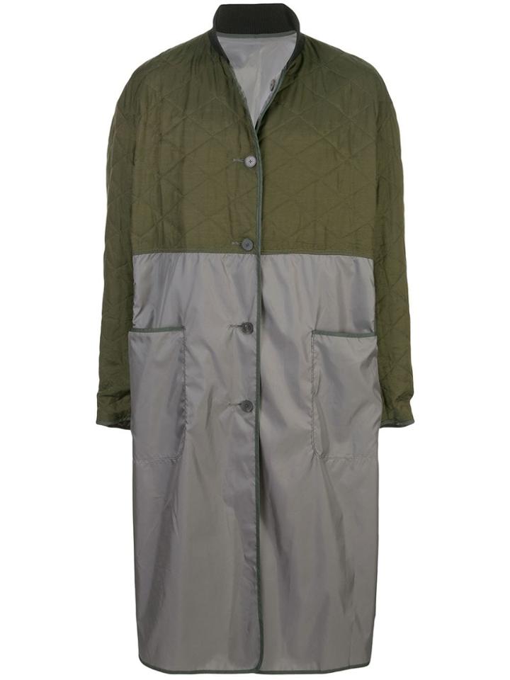 Haider Ackermann Satin Quilted Longline Coat - 70
