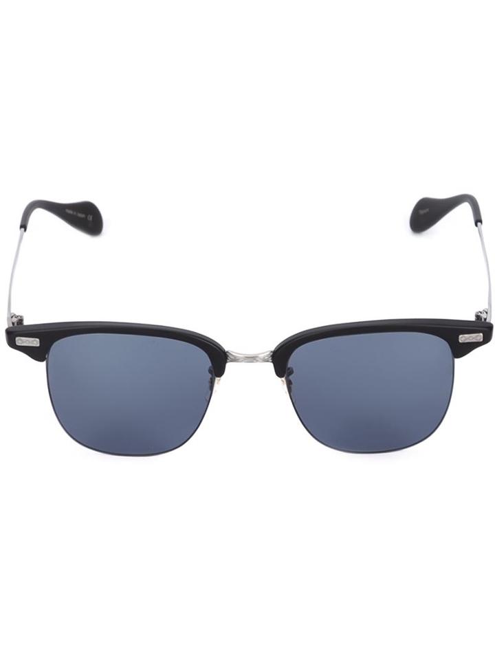 Oliver Peoples 'executive I' Sunglasses, Men's, Black, Acetate/titanium