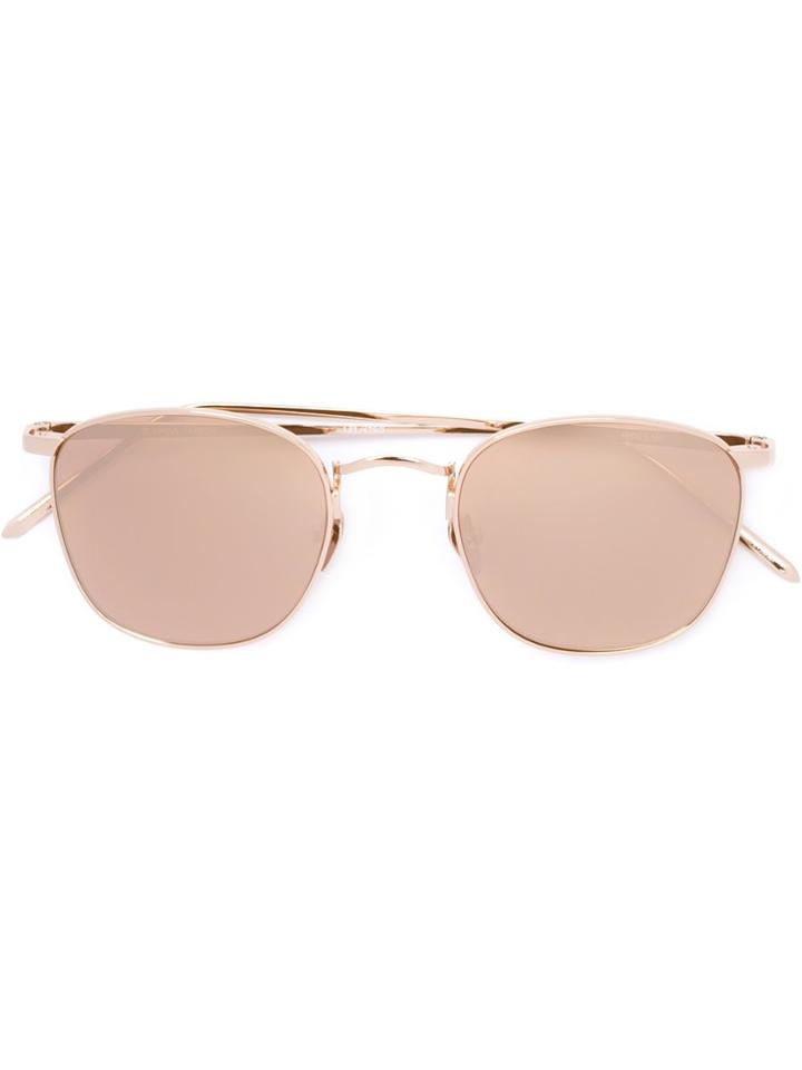 Linda Farrow Square Frame Sunglasses - Pink & Purple