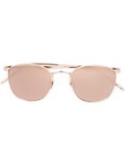 Linda Farrow Square Frame Sunglasses - Pink & Purple