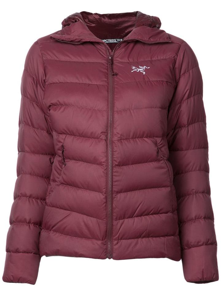 Arc'teryx Quilted Hooded Jacket - Red
