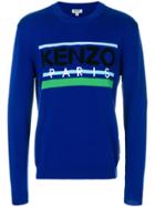 Kenzo Kenzo Embroidered Crew Neck Sweater - Blue