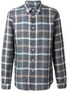 Ps Paul Smith Checked Shirt, Men's, Size: Xl, Grey, Linen/flax