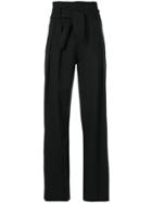 Essentiel Antwerp Patterned Cigarette Trousers - Black
