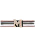 M Missoni Striped Belt - Pink