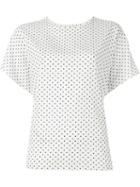 Dolce & Gabbana Polka Dot Top, Women's, Size: 46, White, Silk