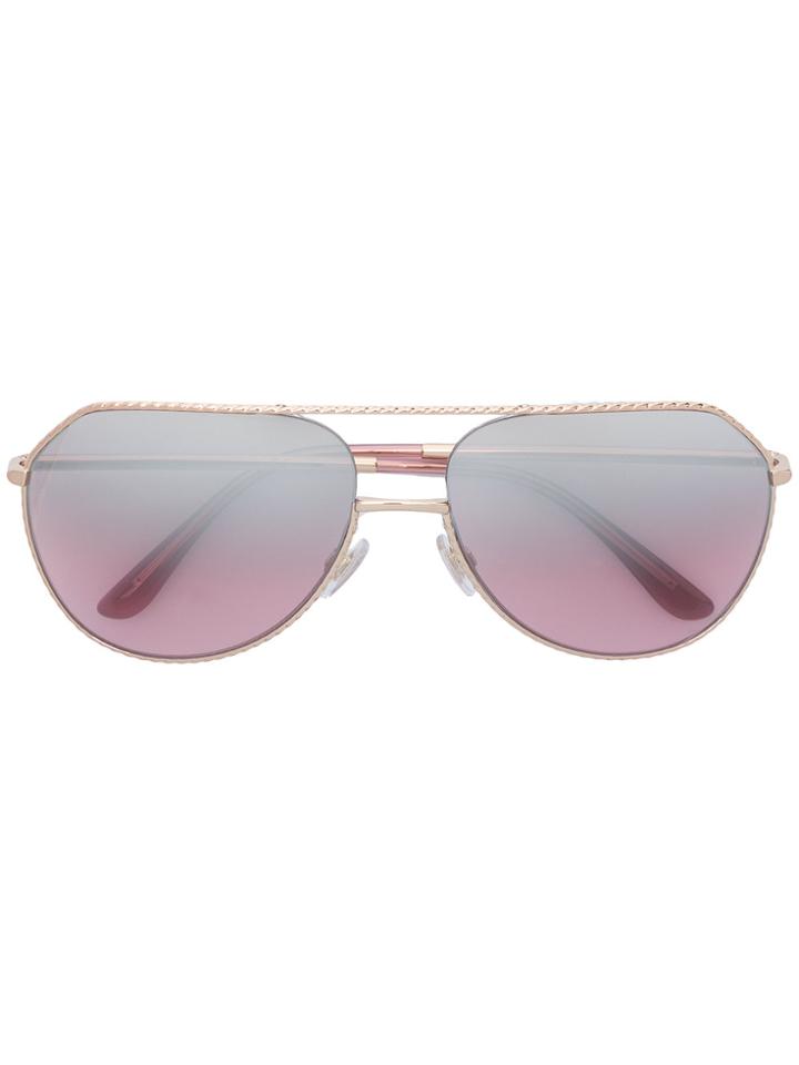 Dolce & Gabbana Eyewear Aviator Sunglasses - Metallic