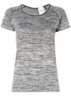 Nike - Flyknit Short Sleeve Top - Women - Nylon/polyester - M, Grey, Nylon/polyester