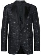 Lanvin Lurex Embroidered Tuxedo Jacket - Black