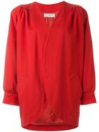 Yves Saint Laurent Pre-owned Collarless Jacket - Red