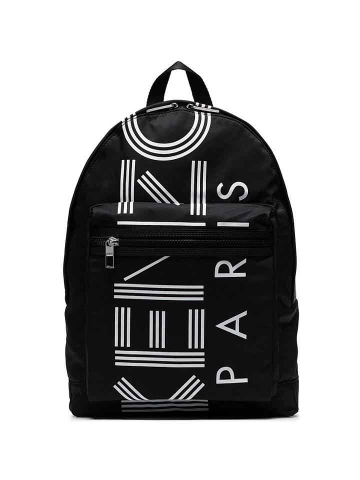 Kenzo Logo Nylon Backpack - Black