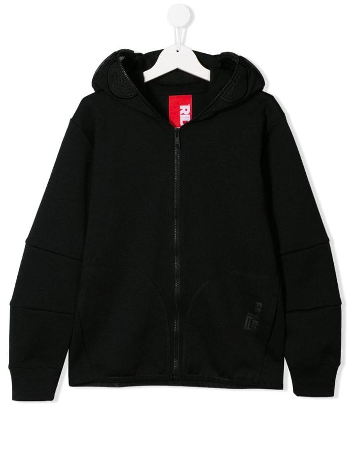 Ai Riders On The Storm Kids Teen Zip Up Hoodie - Black