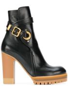 See By Chloé Platform Ankle Boots - Black