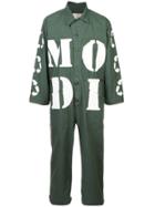 Maison Mihara Yasuhiro Painted Jumpsuit - Green