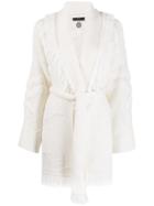 Alanui Belted Cardi Coat - White