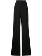 Max Mara Stretch Palazzo Trousers - Black