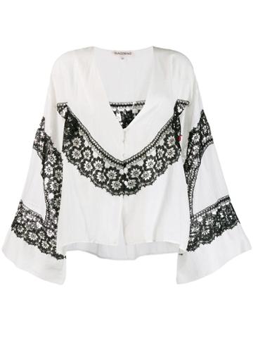 Giacobino Lace Cardigan - White
